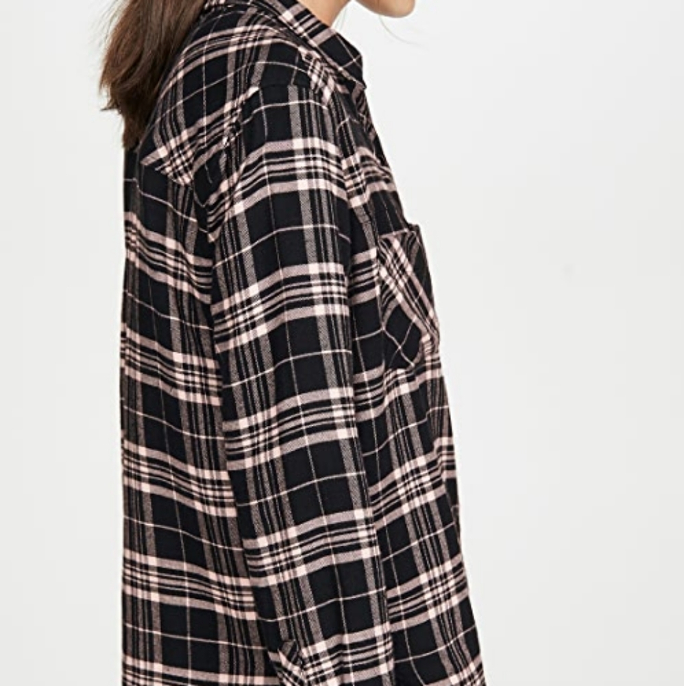 NWT Rails Leo Button down In Onyx Peach - Picture 3 of 13